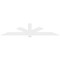 Ekena Millwork Kennewick Architectural Grade PVC Gable Bracket, 108"W x 22 1/2"H x 2"D x 6"F, 5/12 Pitch GBP108X23X0206KEN00 - alternate 3